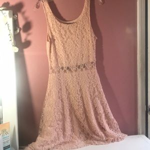 Light Pink Floral Dress